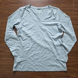 3 For 15 Eddie Bauer Light Blue V-Neck Long Sleeve Top